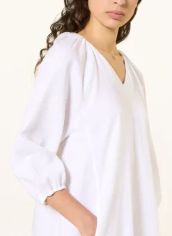 Leinenkleid mit 3/4-Arm