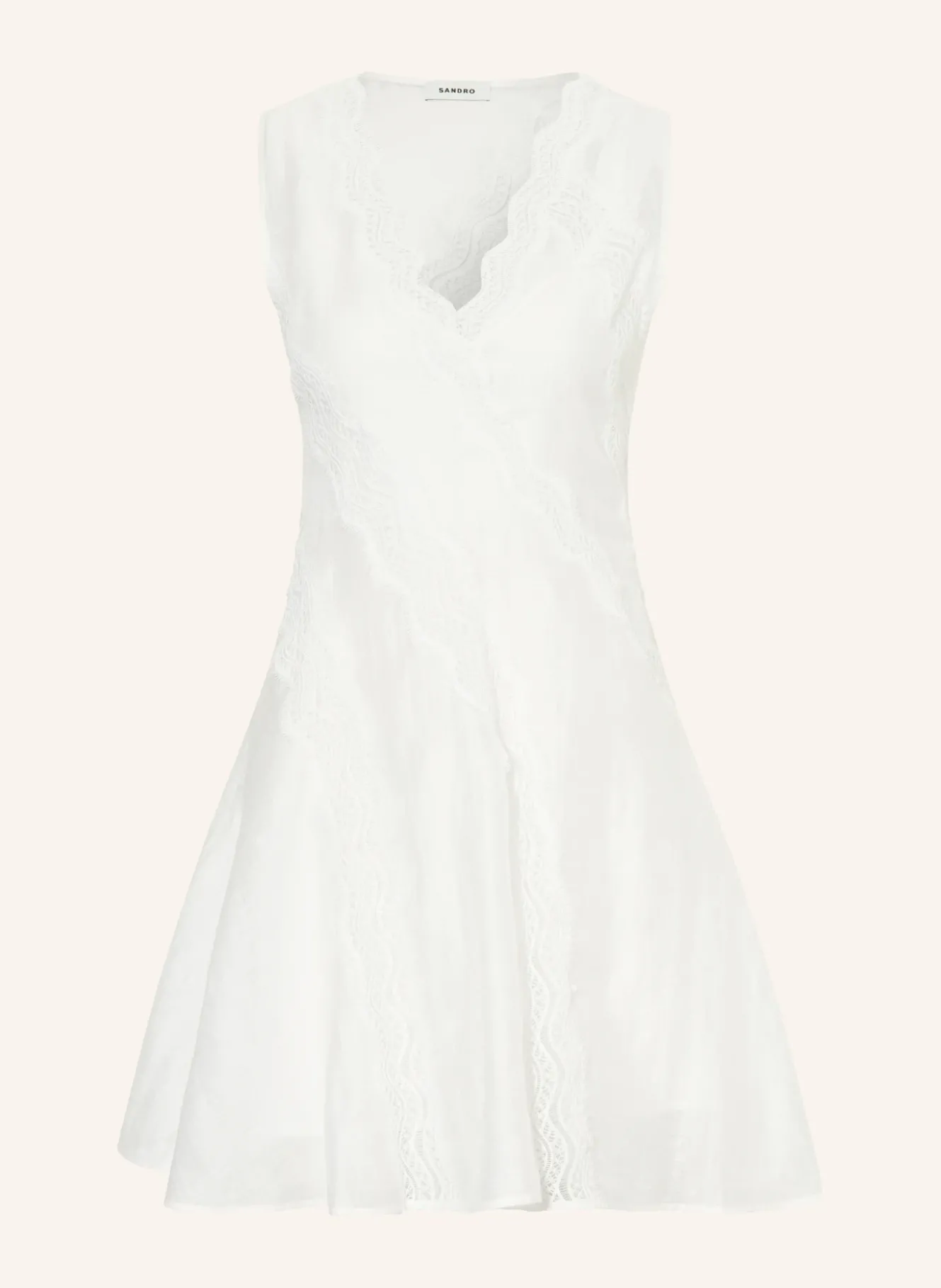 Leinenkleid mit Spitze