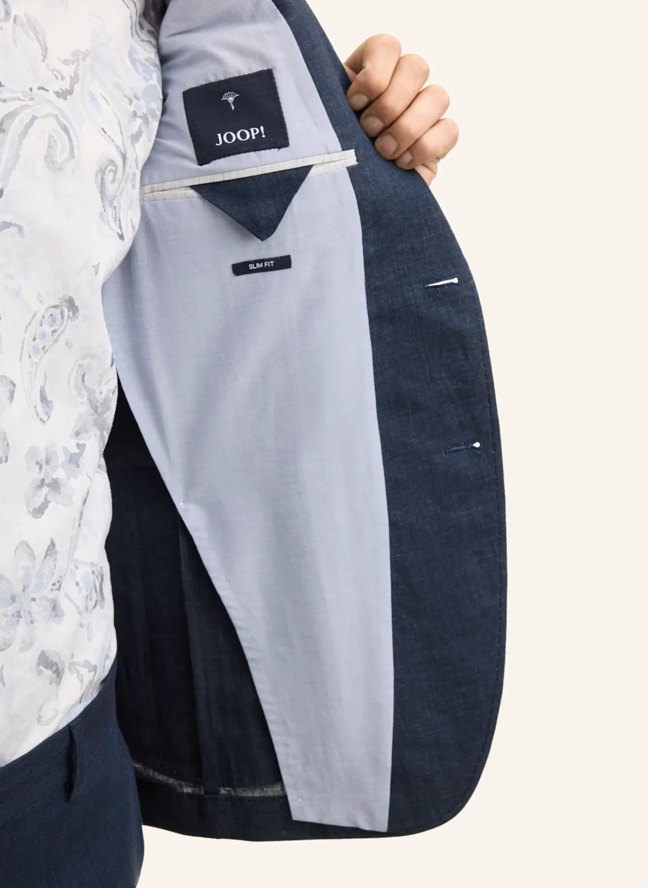 Leinen-Sakko Slim Fit