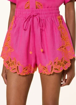 Leinenshorts FRUIT RICHILIUER ARTISANAL mit Lochspitze