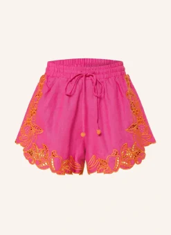 Leinenshorts FRUIT RICHILIUER ARTISANAL mit Lochspitze