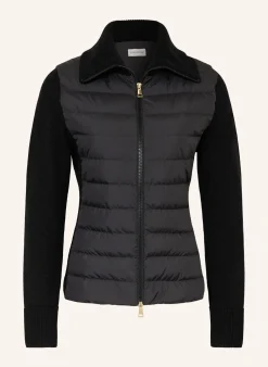 Lightweight-Daunenjacke im Materialmix