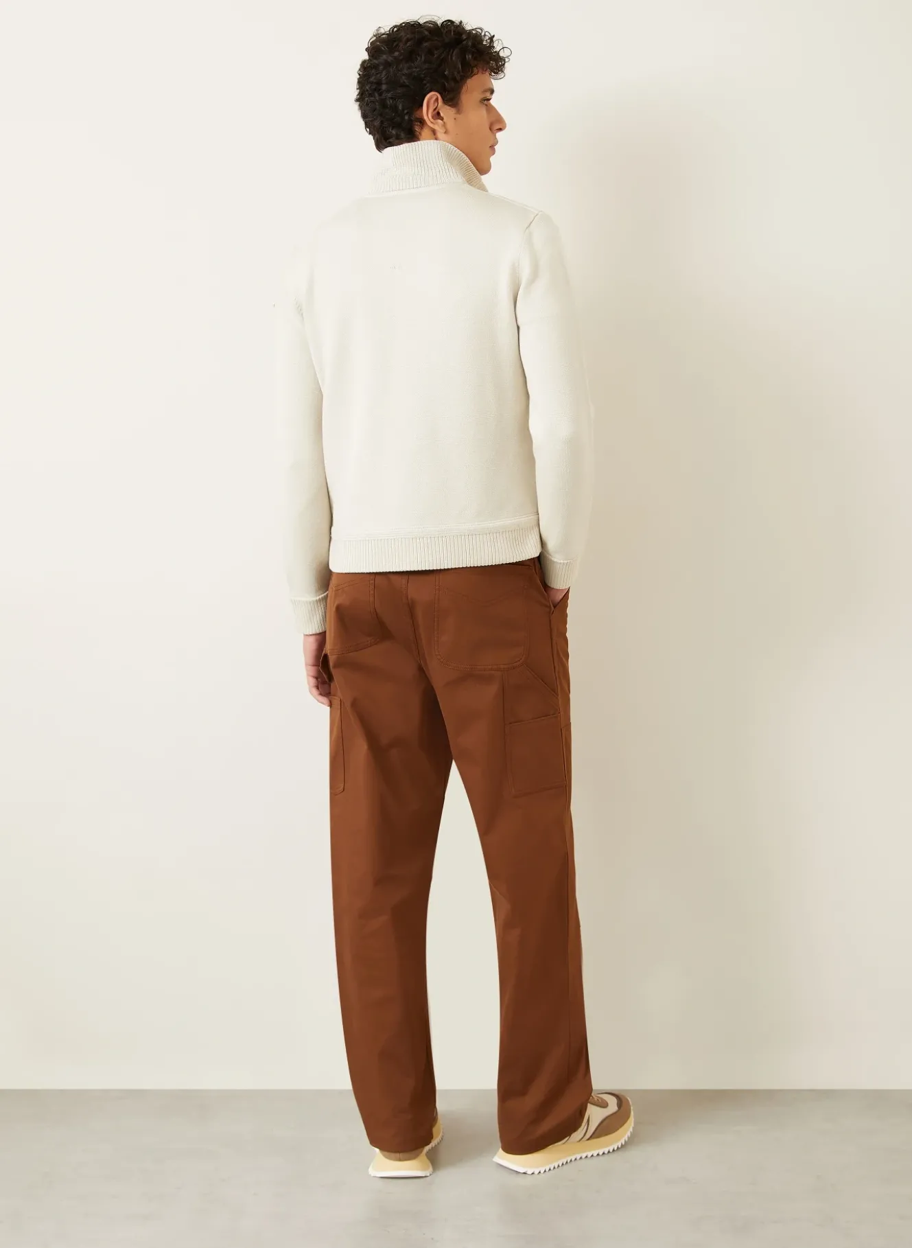 Lightweight-Daunenjacke im Materialmix