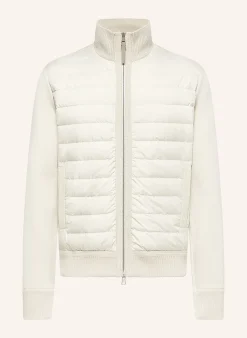 Lightweight-Daunenjacke im Materialmix