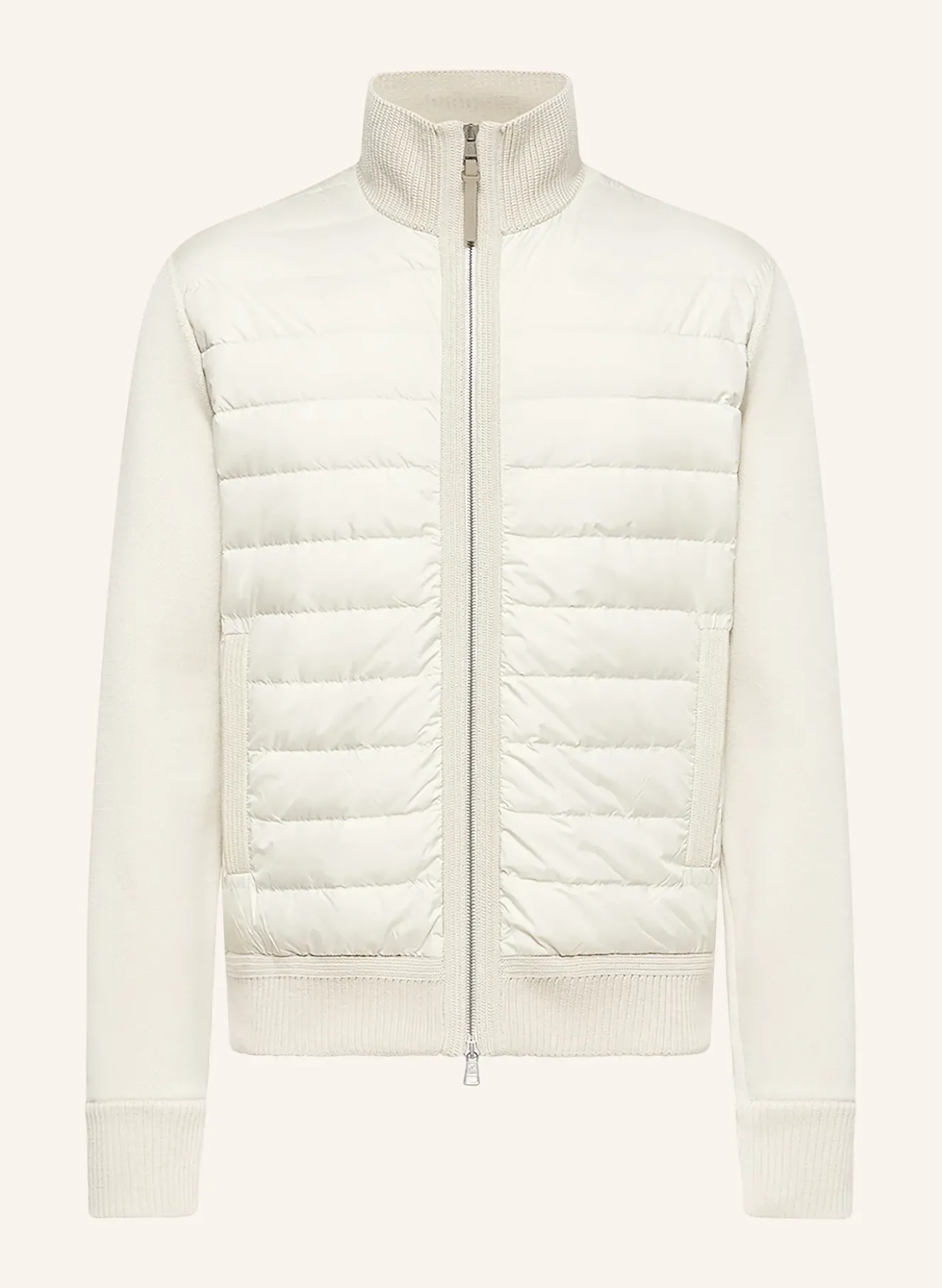 Lightweight-Daunenjacke im Materialmix
