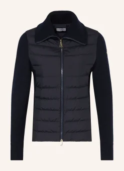 Lightweight-Daunenjacke im Materialmix