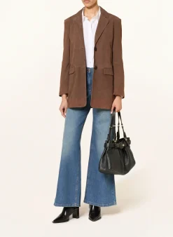 Longblazer aus Leder