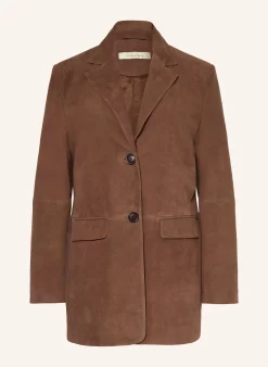 Longblazer aus Leder
