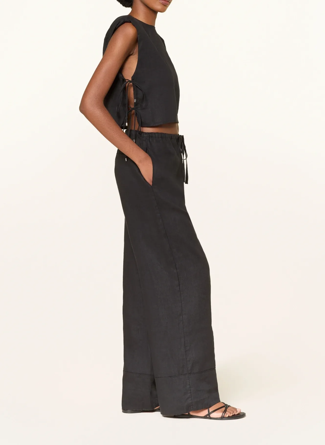 Marlenehose aus Leinen