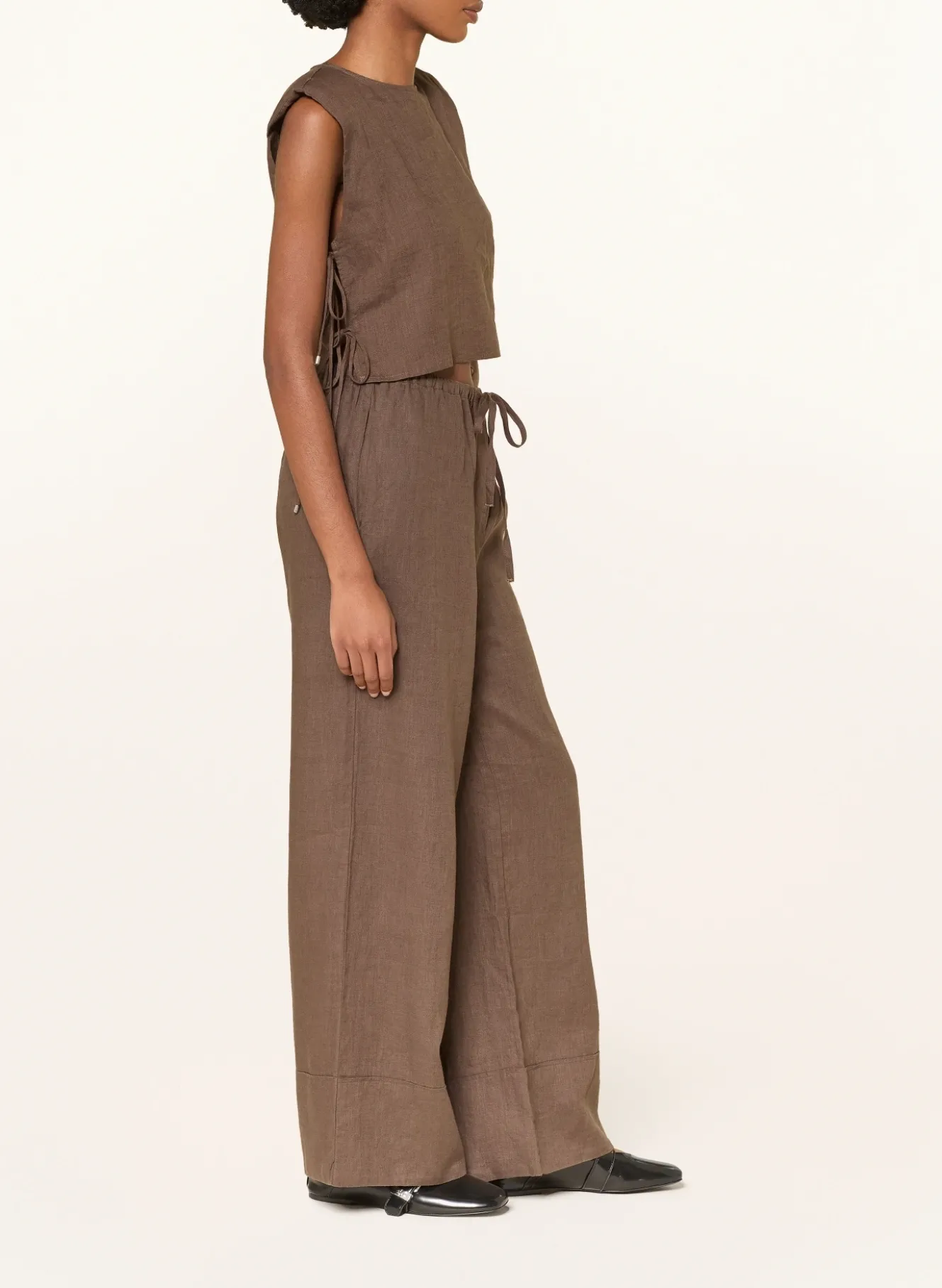 Marlenehose aus Leinen