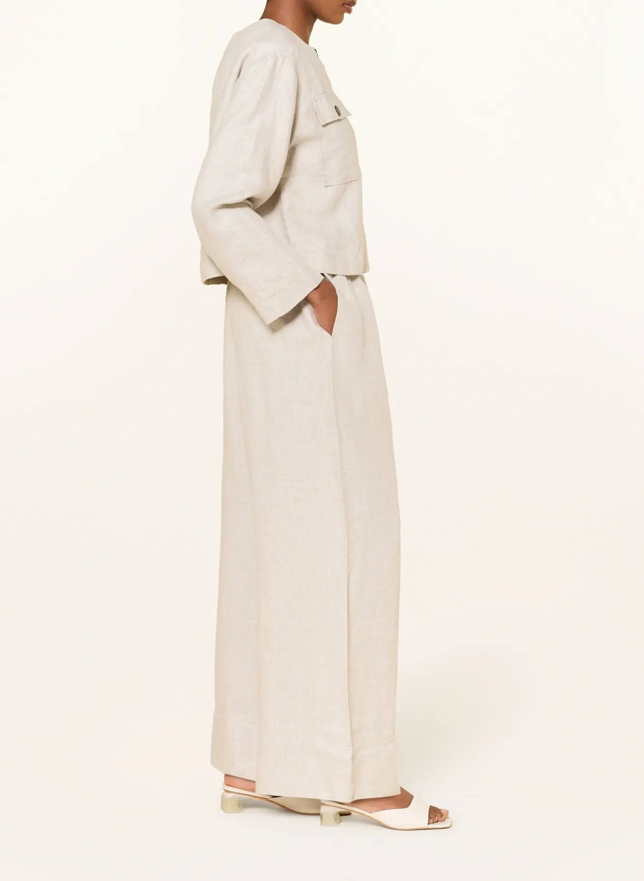 Marlenehose aus Leinen