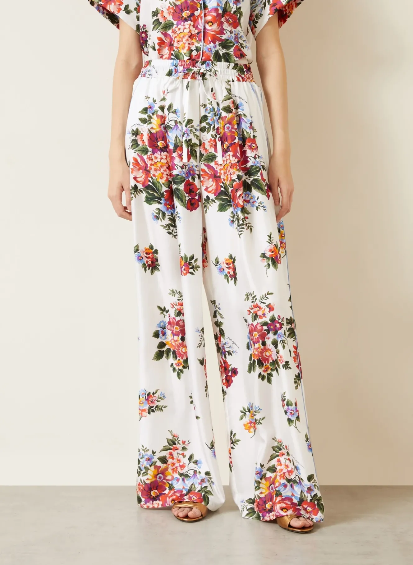 Marlenehose aus Seide