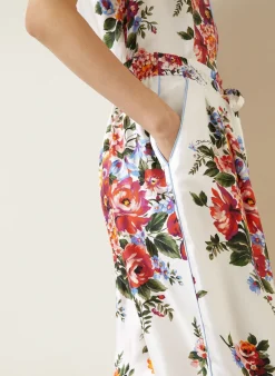 Marlenehose aus Seide