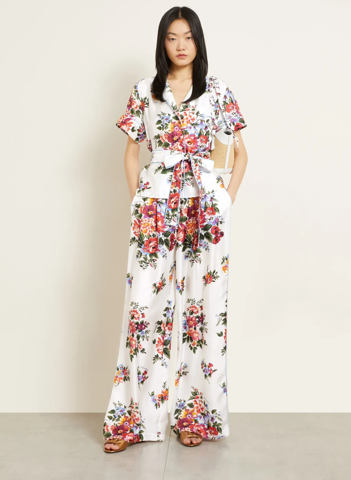 Marlenehose aus Seide