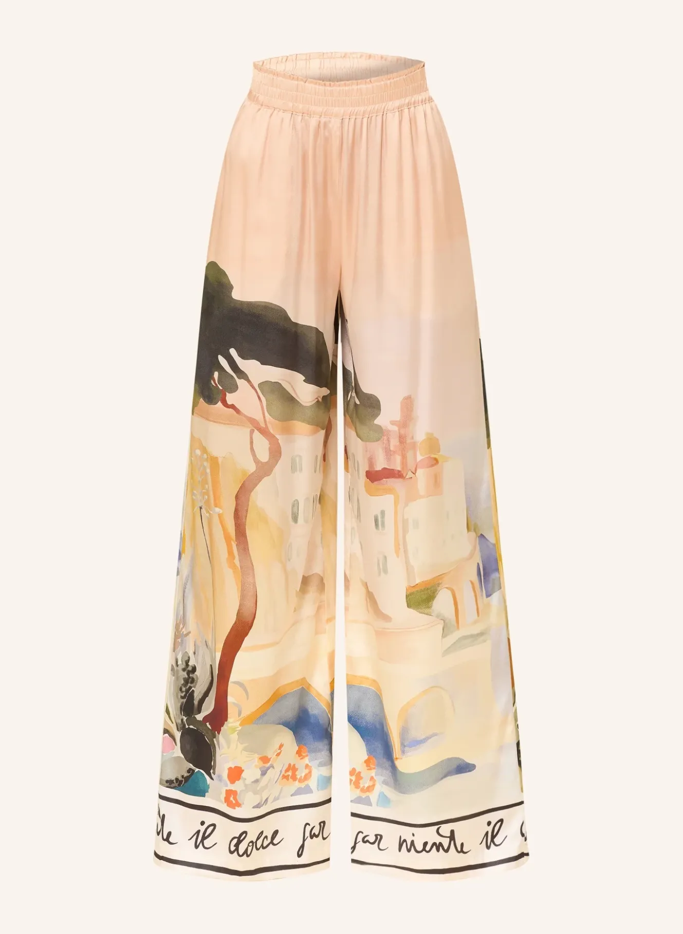 Marlenehose aus Seide