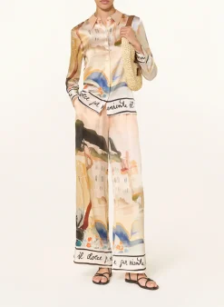 Marlenehose aus Seide