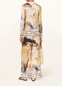 Marlenehose aus Seide