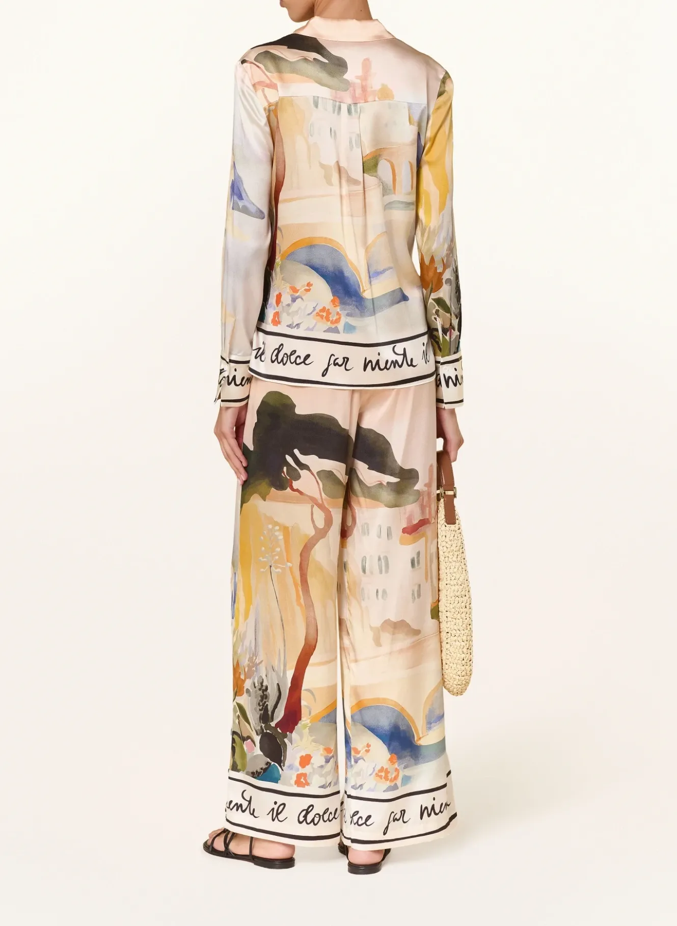 Marlenehose aus Seide