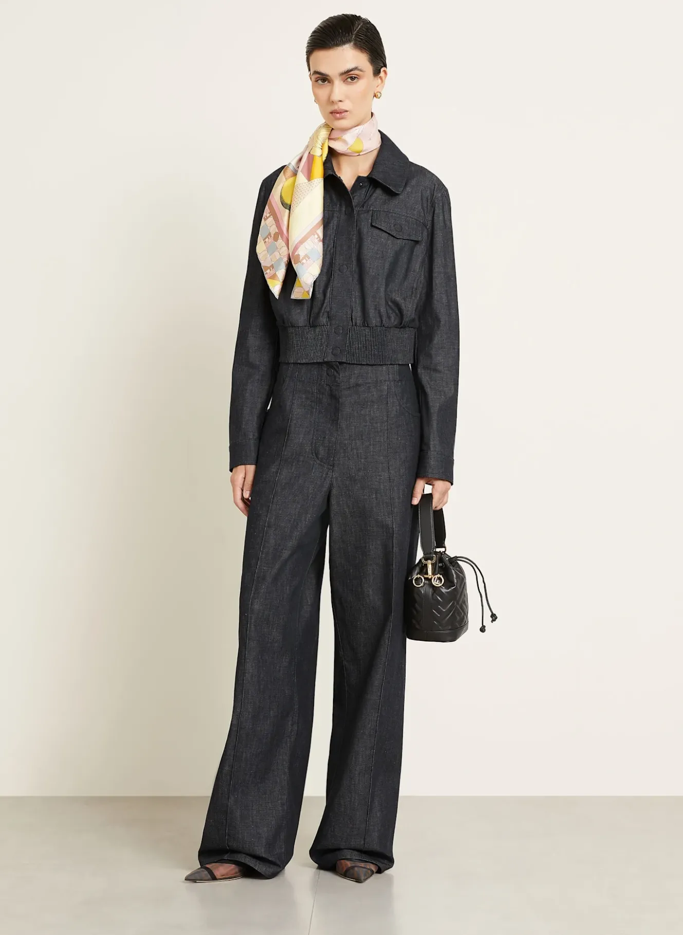 Marlenehose in Jeansoptik