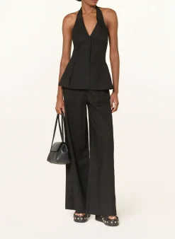 Marlenehose mit Leinen