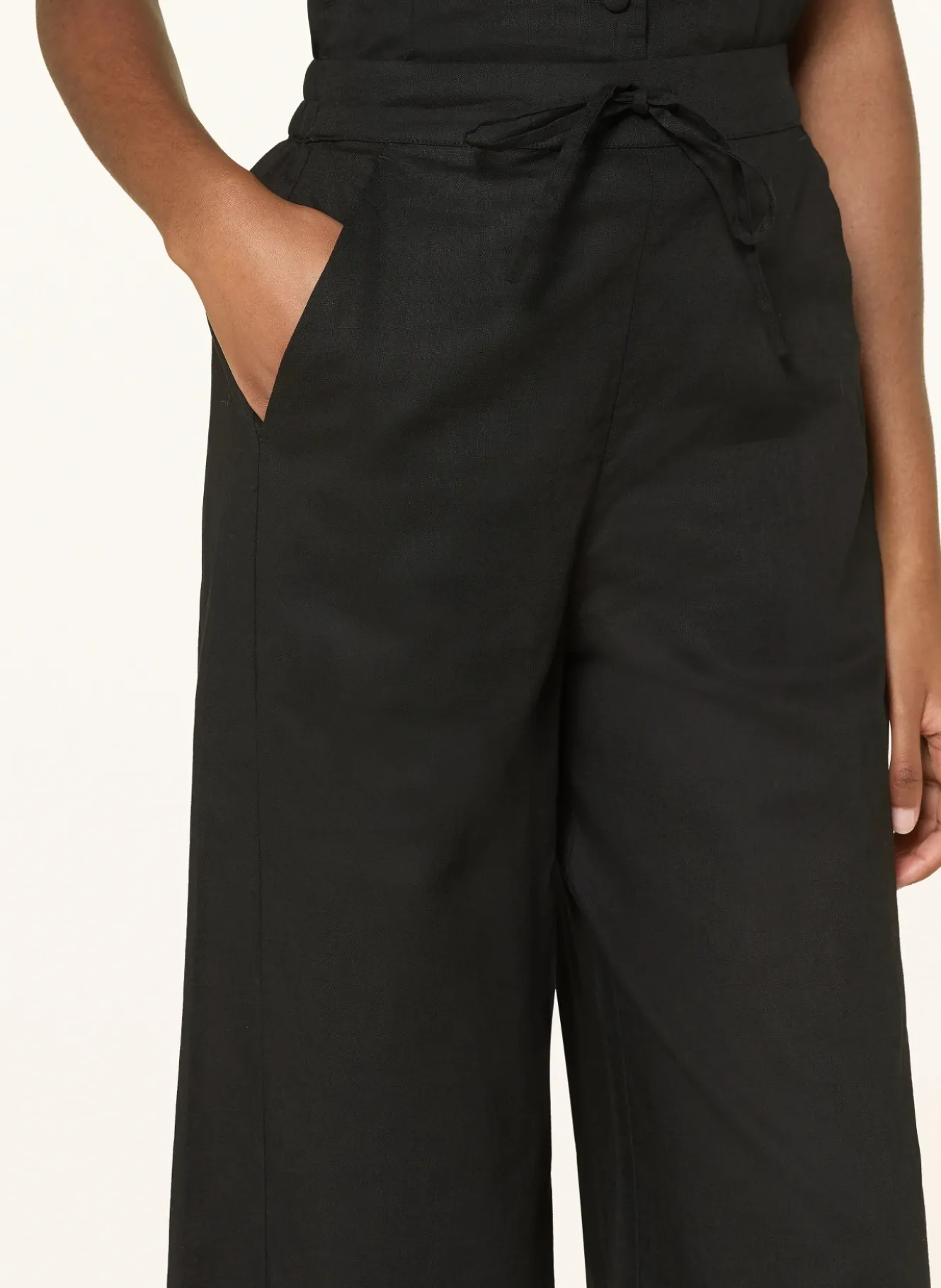 Marlenehose mit Leinen