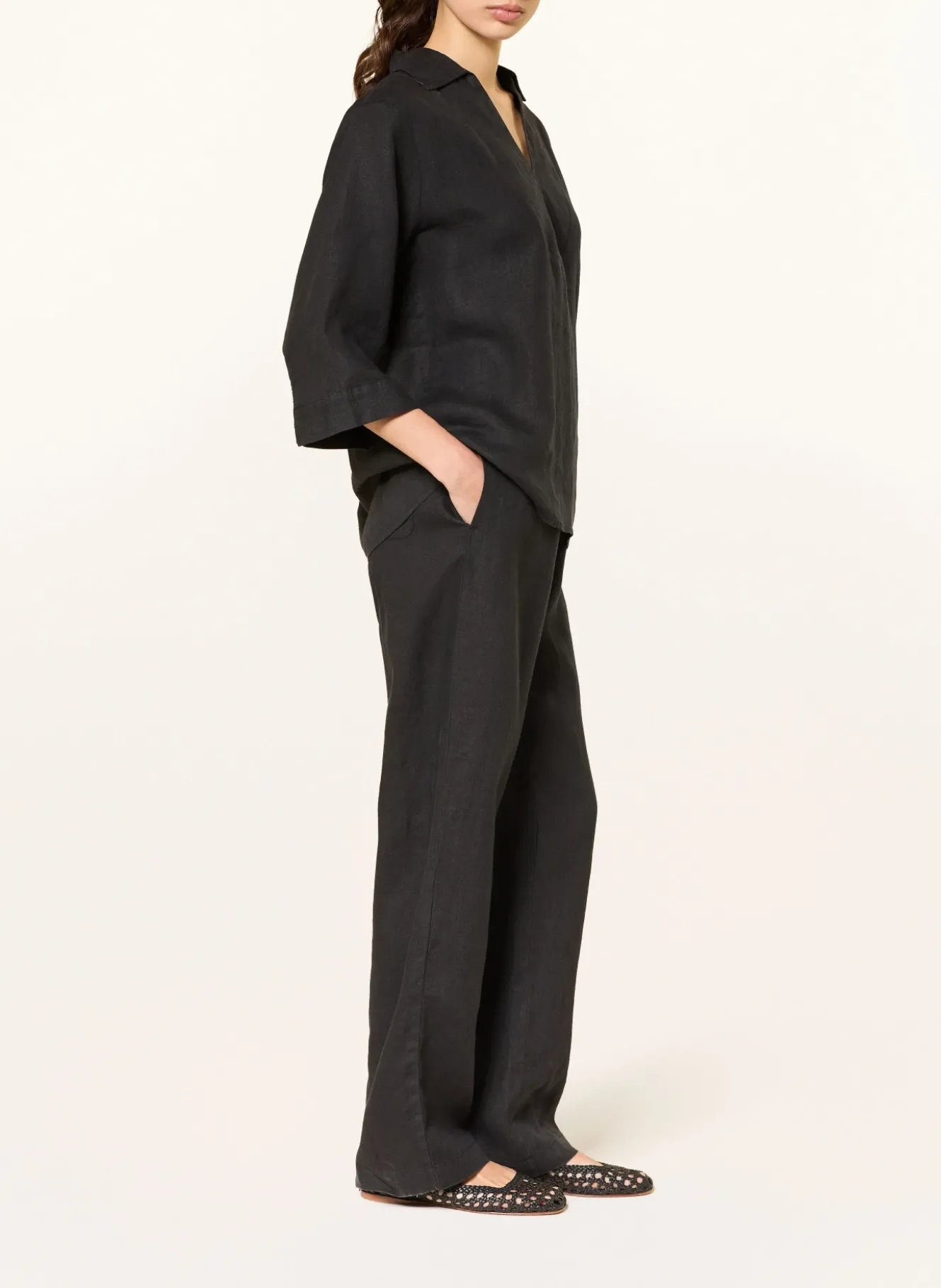 Marlenenhose ANTON aus Leinen