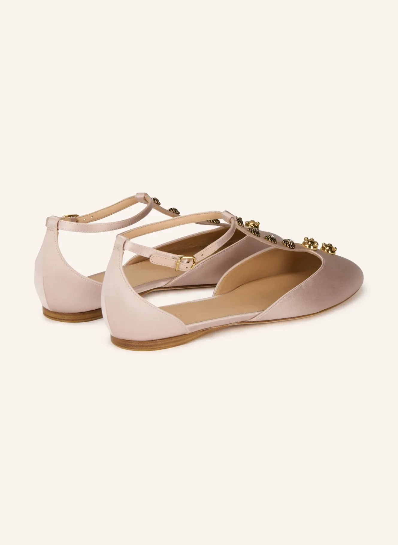 Mary-Jane-Ballerinas CELESTE mit Nieten und Schmucksteinen
