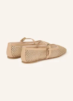 Mary-Jane-Ballerinas mit Schmucksteinen