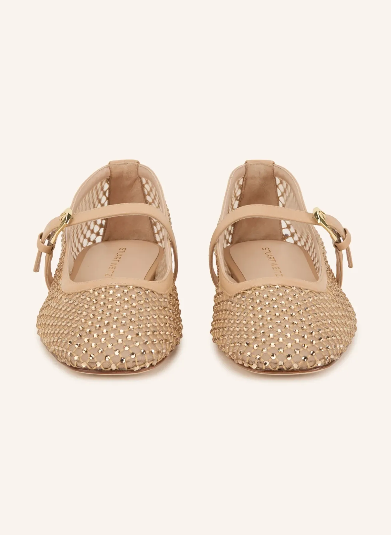 Mary-Jane-Ballerinas mit Schmucksteinen