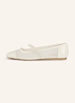 Mary-Jane-Ballerinas mit Schmuckperlen