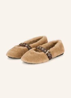 Mary-Jane-Ballerinas TOASTY aus Kunstfell