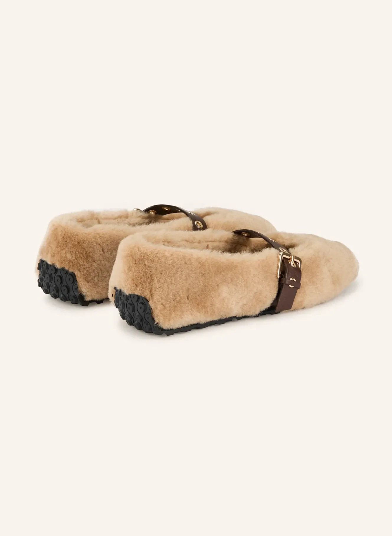 Mary-Jane-Ballerinas TOASTY aus Kunstfell