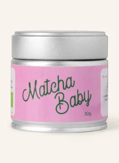 Matcha Baby Traditional Set – mit Rosa Glas-Schale
