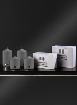 metallic Stumpenkerze CANDLE