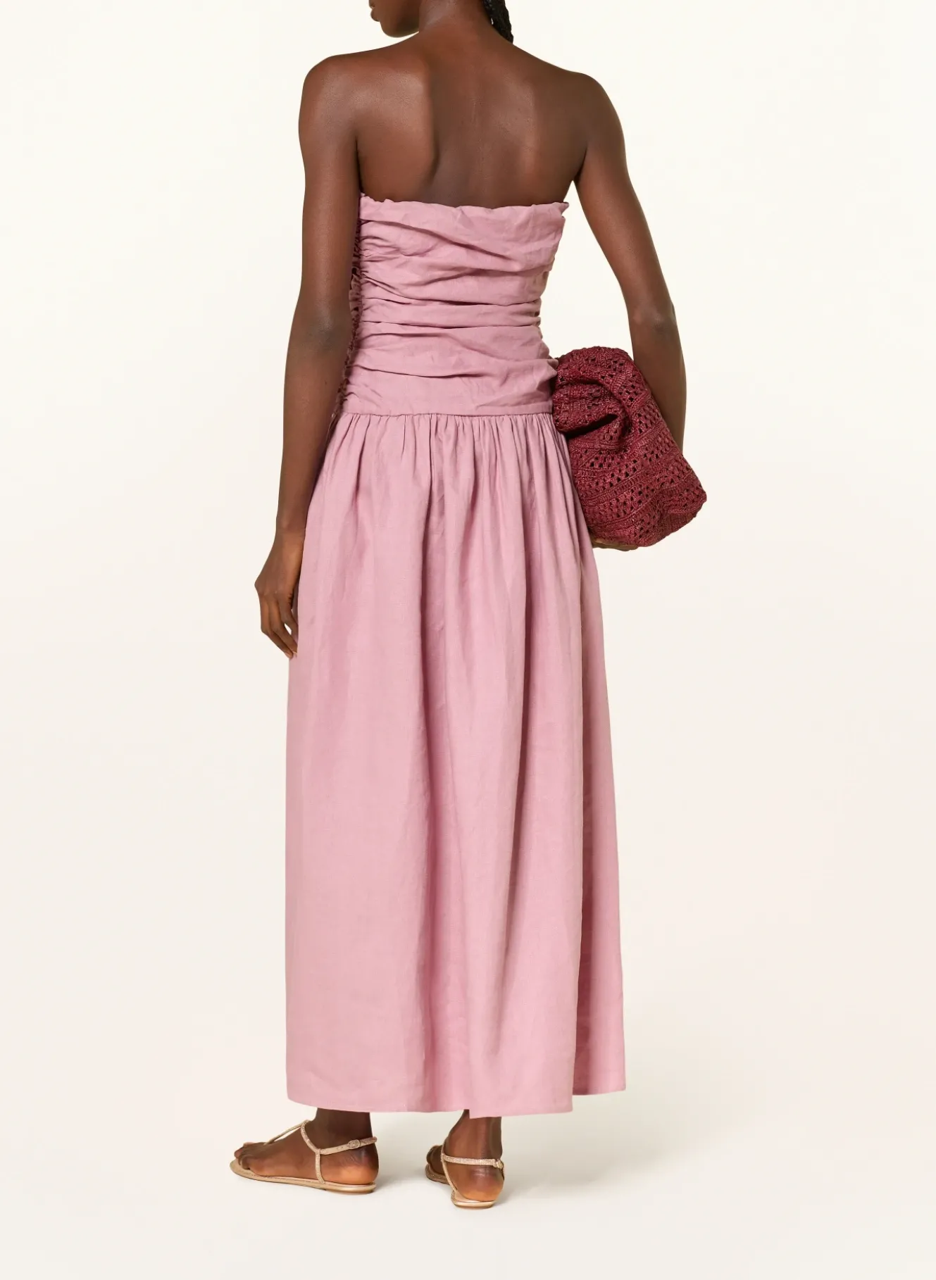Off-Shoulder-Kleid SACHA aus Leinen