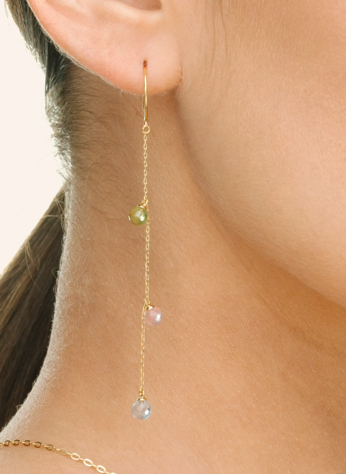 Ohrhänger SWEET GEMS aus 14 Karat Gelbgold