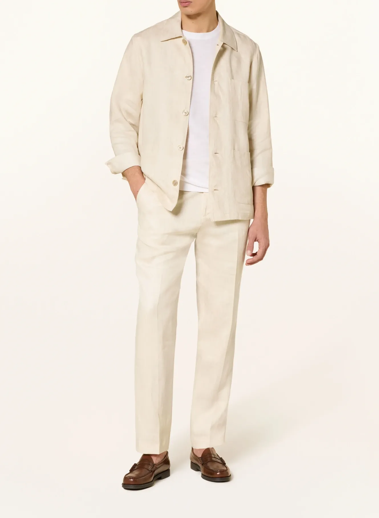 Overjacket aus Leinen