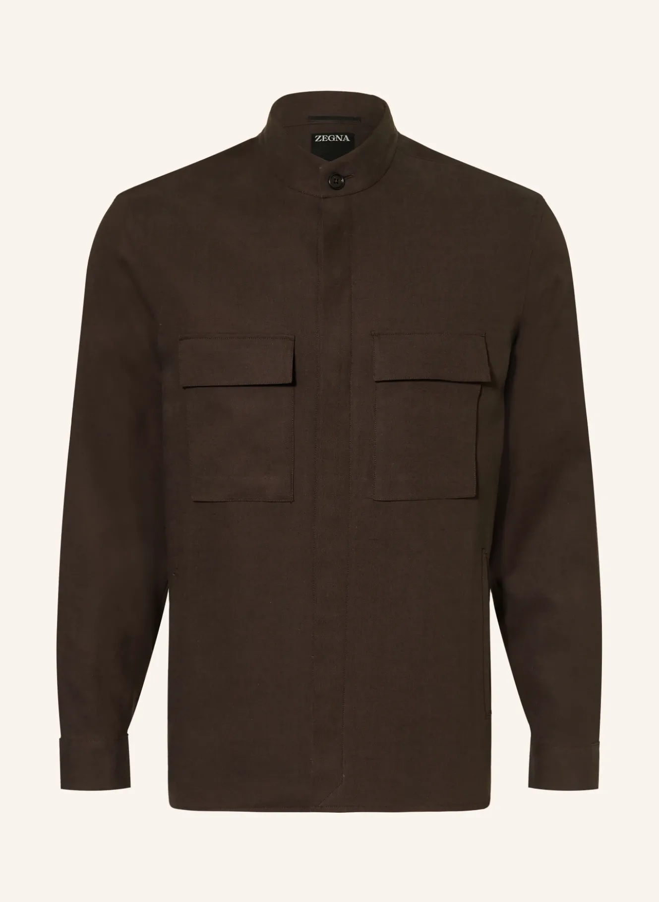 Overjacket aus Leinen