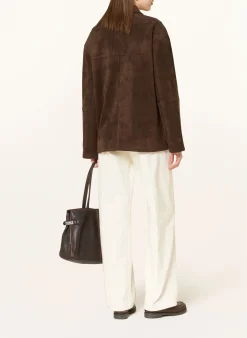 Overjacket in Lederoptik