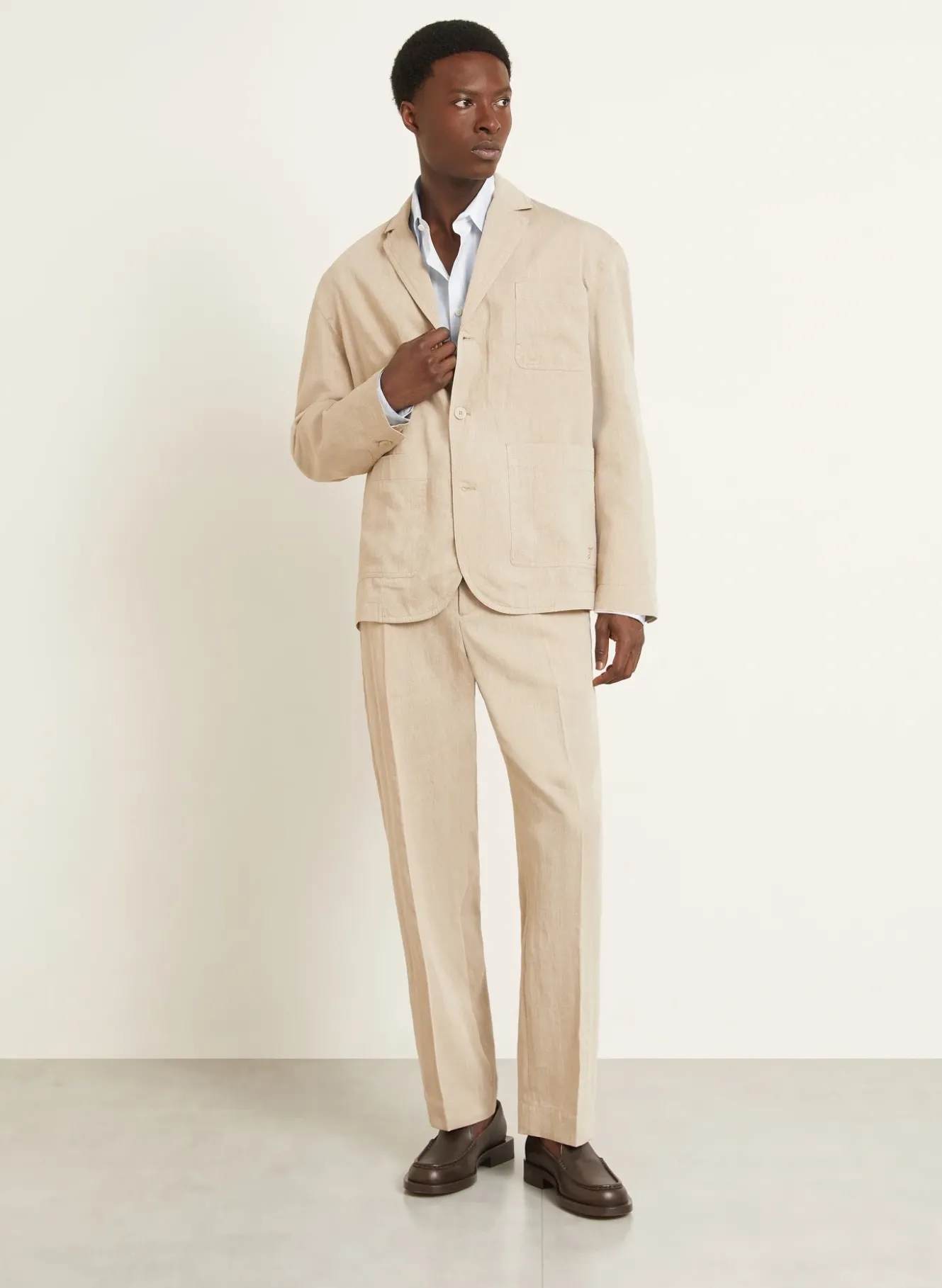 Overjacket LA VESTE PASTRO mit Leinen
