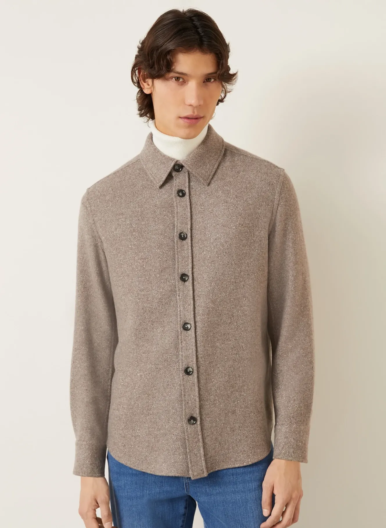 Overjacket mit Cashmere und Seide