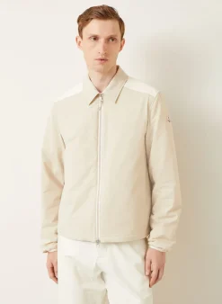 Overshirt im Materialmix