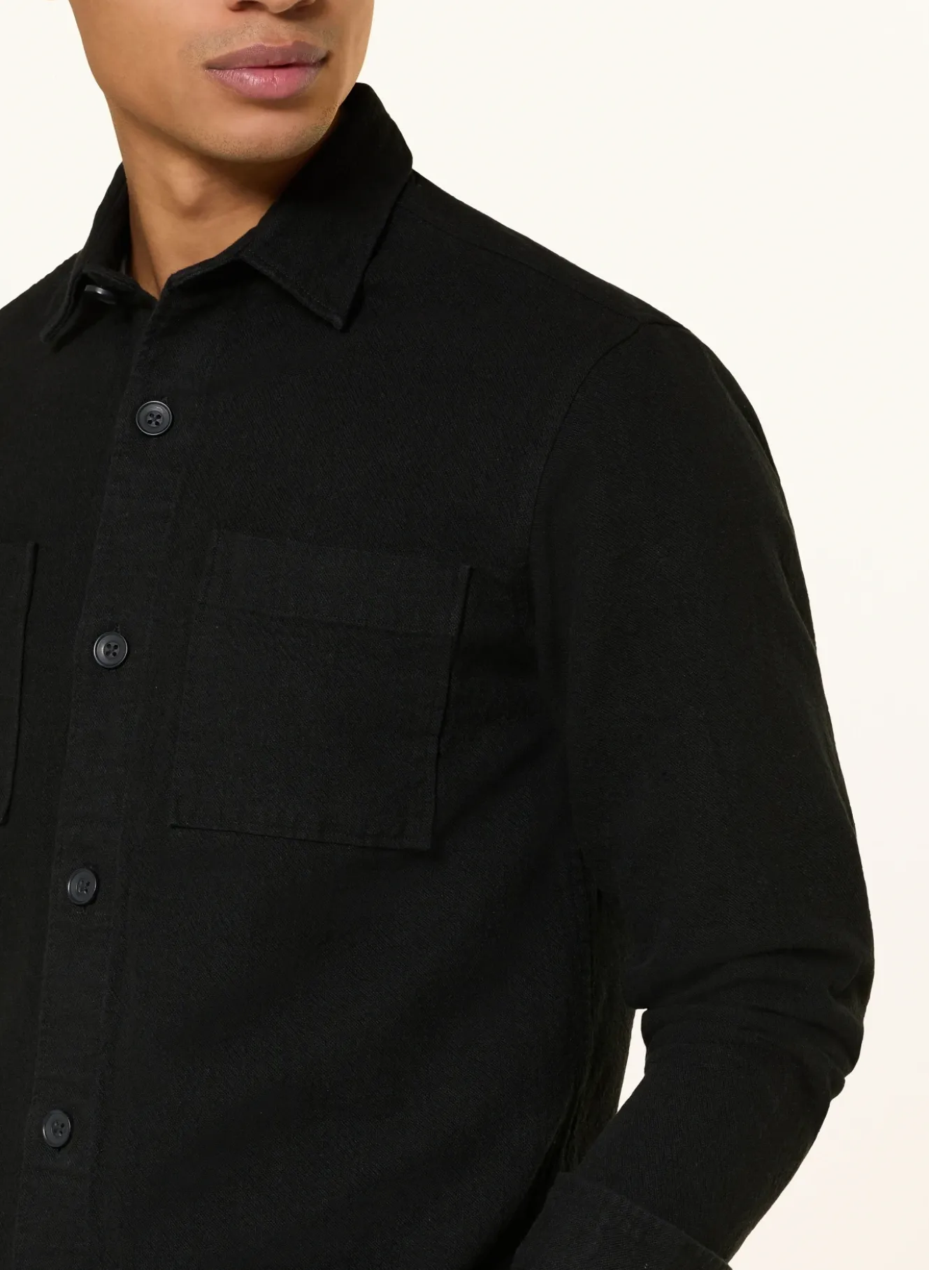 Overshirt mit Leinen