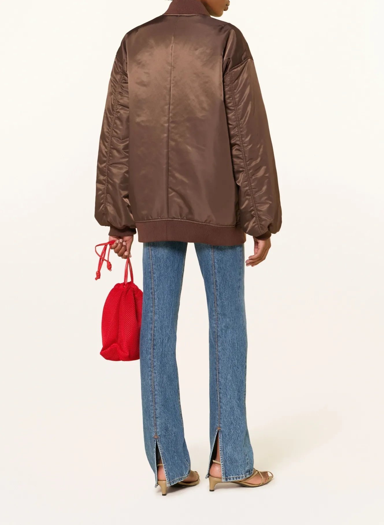 Oversized-Blouson ASTRA aus Satin