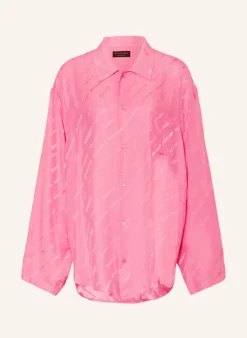 Oversized-Hemdbluse aus Seide