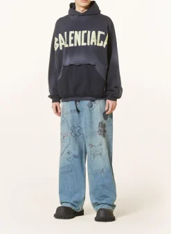 Oversized-Hoodie mit Cut-outs