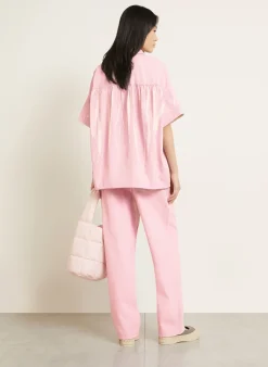Oversized-Jeansbluse