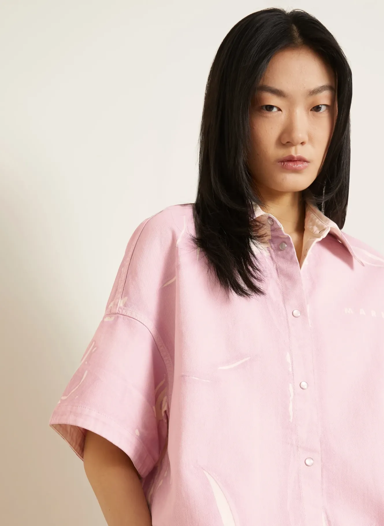 Oversized-Jeansbluse
