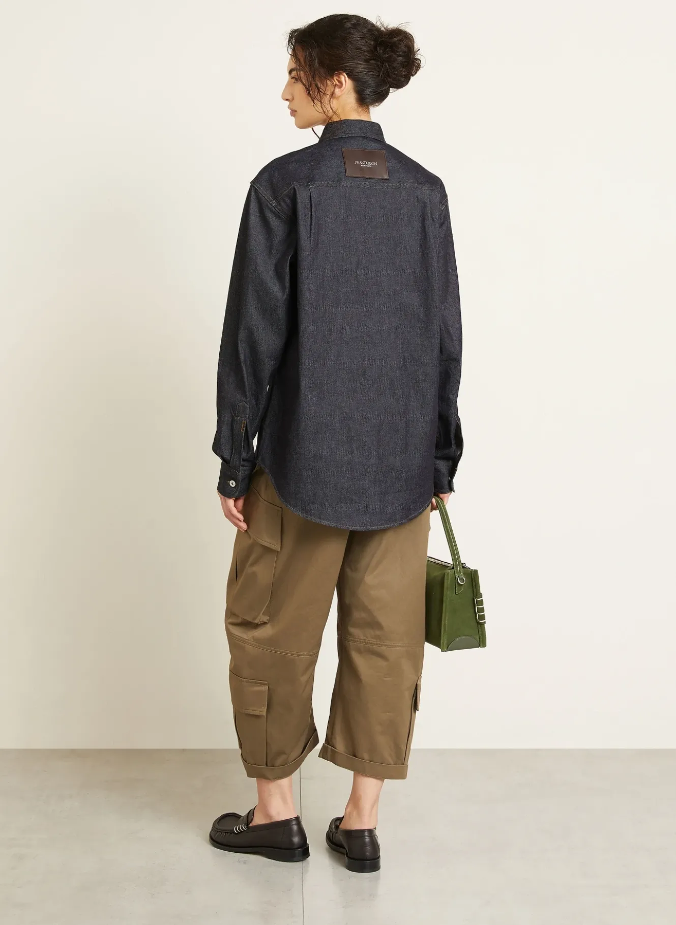 Oversized-Jeansbluse