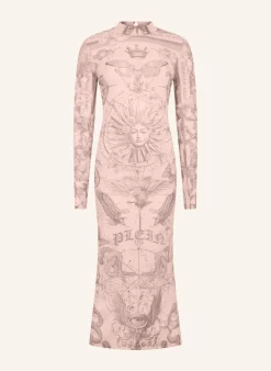 PHILIPP PLEIN Tulle Maxi Dress Open Back Butterfly Tattoo